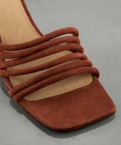 Frame-denim Women Le Tonga Mule -- Brick