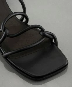 Frame-denim Women Le Remi Lace Up Sandal -- Noir