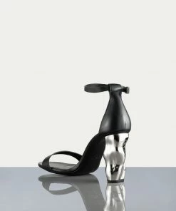 Buy βοΈ Frame-denim Le Luz π©΄ Sandal -- Noir/Chrome π© Women β€οΈ 5 Frame-denim Le Luz Sandal -- Noir/Chrome Women