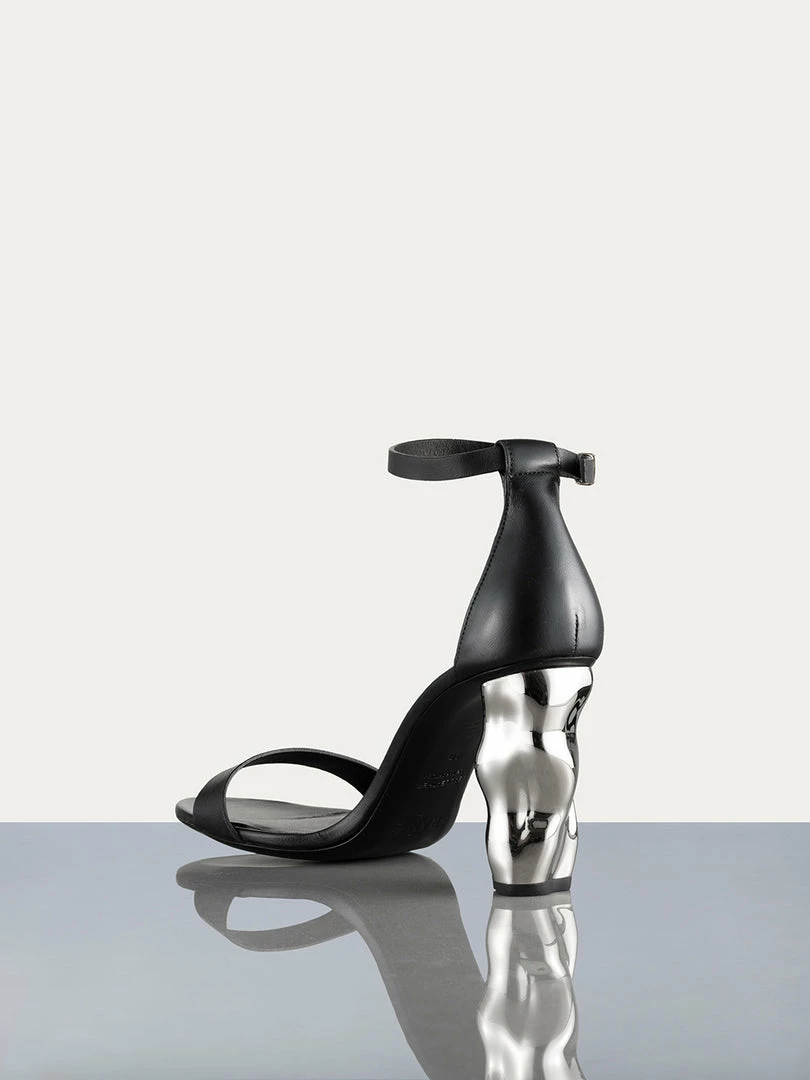 Buy βοΈ Frame-denim Le Luz π©΄ Sandal -- Noir/Chrome π© Women β€οΈ 3 Frame-denim Le Luz Sandal -- Noir/Chrome Women