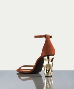 Hot Sale β Frame-denim Le Luz π©΄ Sandal -- Brick/Gold π© Women π― 5 Frame-denim Le Luz Sandal -- Brick/Gold Women