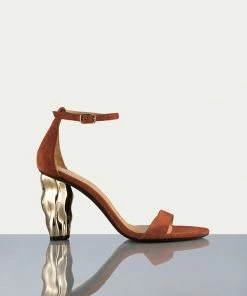 Frame-denim Le Luz Sandal -- Brick/Gold Women