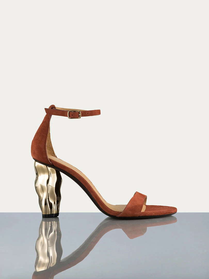 Hot Sale β Frame-denim Le Luz π©΄ Sandal -- Brick/Gold π© Women π― 1 Frame-denim Le Luz Sandal -- Brick/Gold Women