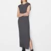Frame-denim Le Muscle Maxi Dress -- Charcoal Heather