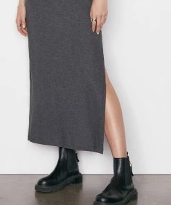 Frame-denim Le Muscle Maxi Dress -- Charcoal Heather