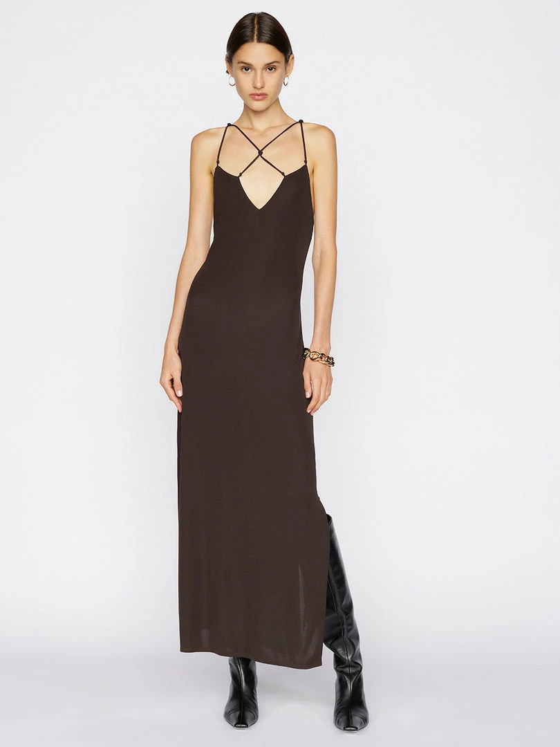 Budget βοΈ Frame-denim Delicate Knot π Dress -- Americano β¨ 1 Frame-denim Delicate Knot Dress -- Americano