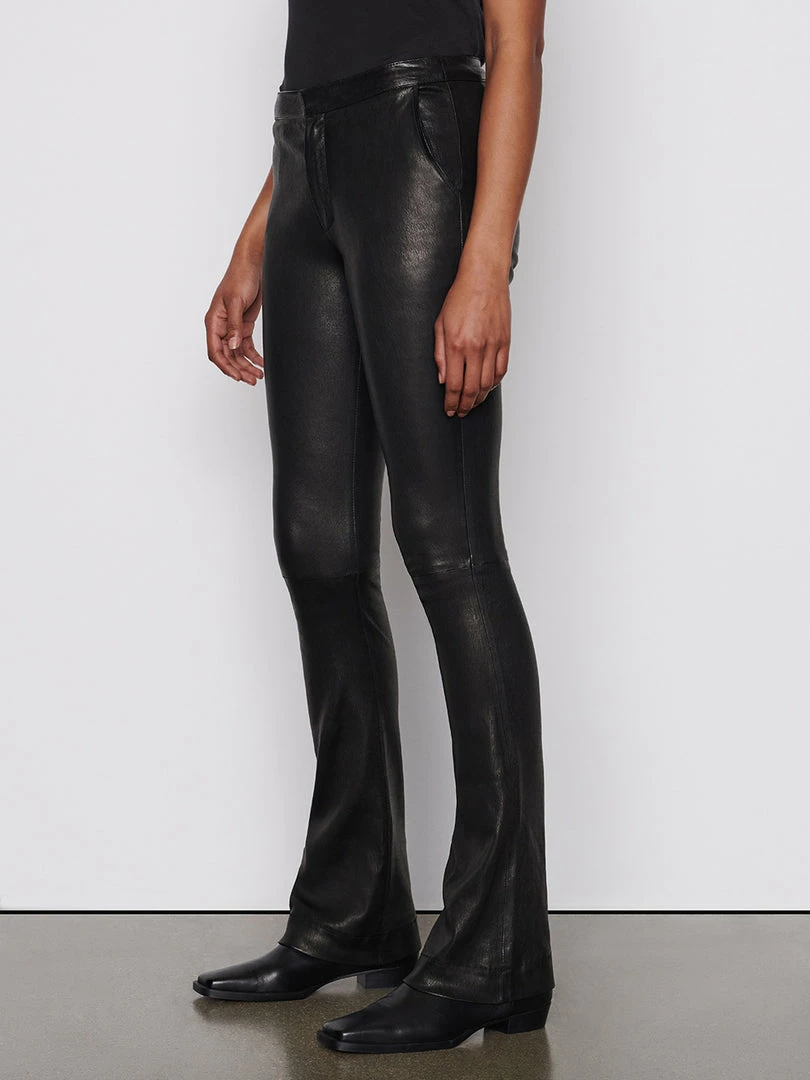 Promo π Frame-denim Le Serge Leather Trouser -- Noir π© Women β 3 Frame-denim Le Serge Leather Trouser -- Noir Women