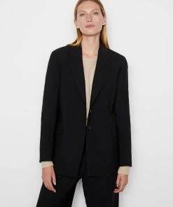 Frame-denim Ilona Oversized Blazer -- Noir Women