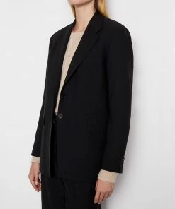 Discount π Frame-denim Ilona Oversized Blazer -- Noir π© Women π 9 Frame-denim Ilona Oversized Blazer -- Noir Women