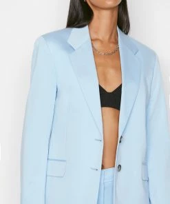 Frame-denim Oversized Blazer -- Sky Blue