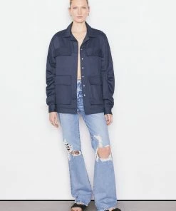 Frame-denim Utility Jacket -- Navy