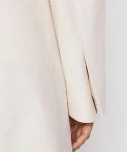 Frame-denim Clean Cropped Blazer -- Flax