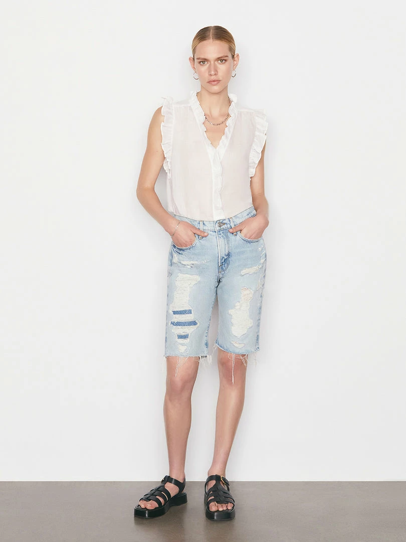 Top 10 π₯° Frame-denim π© Women Lauren Top -- Blanc π 2 Frame-denim Women Lauren Top -- Blanc