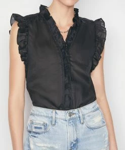 Frame-denim Women Lauren Top -- Noir