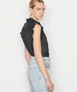 Frame-denim Women Lauren Top -- Noir