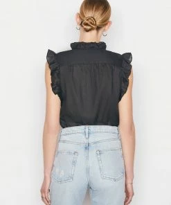 Frame-denim Women Lauren Top -- Noir