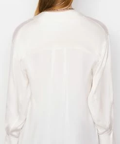 Frame-denim Boyfriend Shirt -- Off White