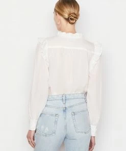 Cheap π Frame-denim Lauren Long Sleeve Top -- Blanc π© Women π 9 Frame-denim Lauren Long Sleeve Top -- Blanc Women