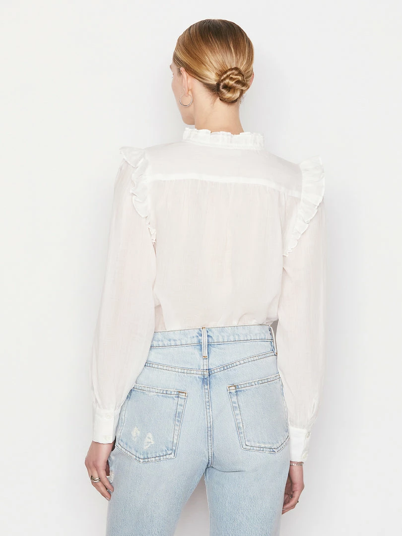 Cheap π Frame-denim Lauren Long Sleeve Top -- Blanc π© Women π 5 Frame-denim Lauren Long Sleeve Top -- Blanc Women