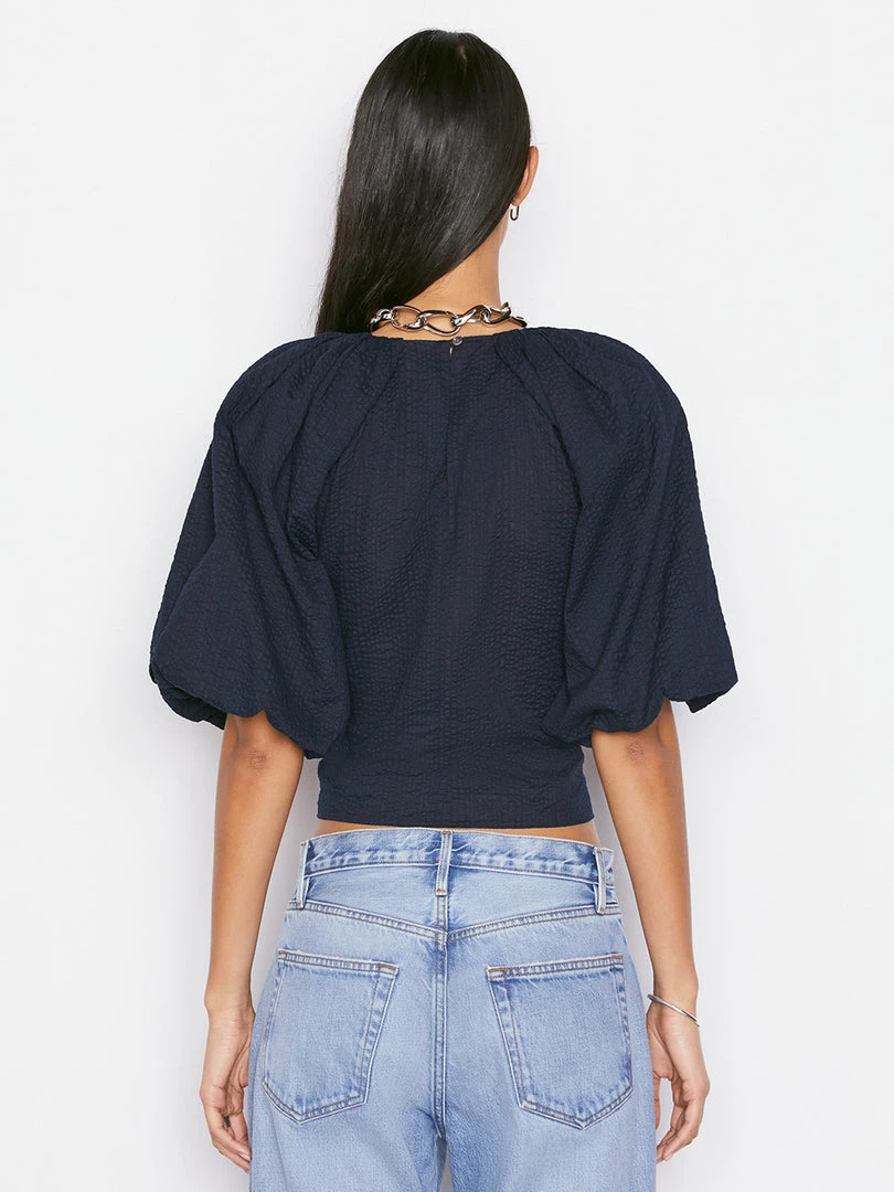 Buy π₯ Frame-denim π© Women Gathered Seam Top -- Navy π 3 Frame-denim Women Gathered Seam Top -- Navy