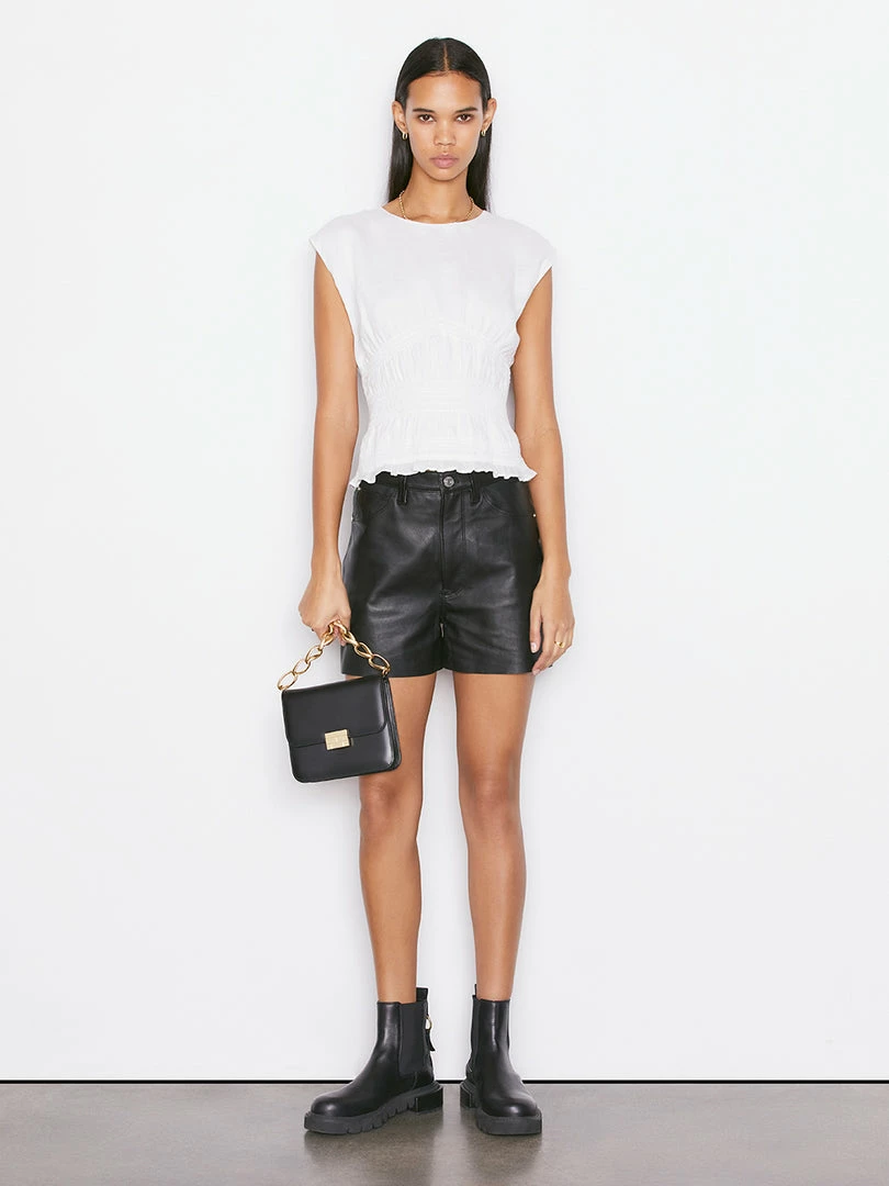 Cheap π― Frame-denim Smocked Sleeveless Top -- Blanc π© Women π 2 Frame-denim Smocked Sleeveless Top -- Blanc Women