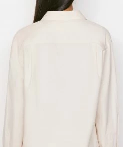 Deals π Frame-denim π© Women The Oversized Vacation π Shirt -- Flax 𧨠14 Frame-denim Women The Oversized Vacation Shirt -- Flax