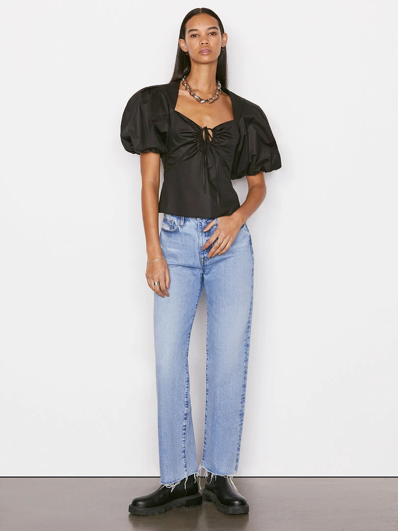 Coupon π Frame-denim π© Women Tie Neck Top -- Noir β 2 Frame-denim Women Tie Neck Top -- Noir