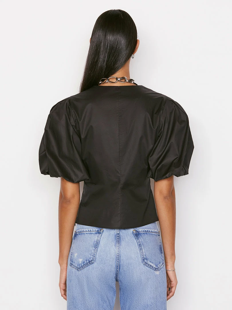 Coupon π Frame-denim π© Women Tie Neck Top -- Noir β 6 Frame-denim Women Tie Neck Top -- Noir