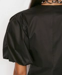 Coupon π Frame-denim π© Women Tie Neck Top -- Noir β 13 Frame-denim Women Tie Neck Top -- Noir