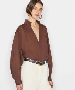 Promo π Frame-denim Kaftan Popover -- Coffee π© Women β 8 Frame-denim Kaftan Popover -- Coffee Women