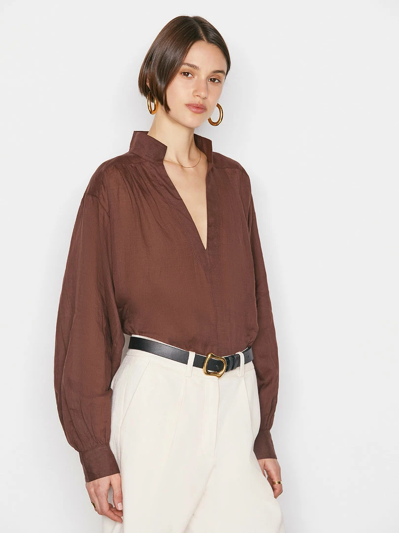 Promo π Frame-denim Kaftan Popover -- Coffee π© Women β 3 Frame-denim Kaftan Popover -- Coffee Women