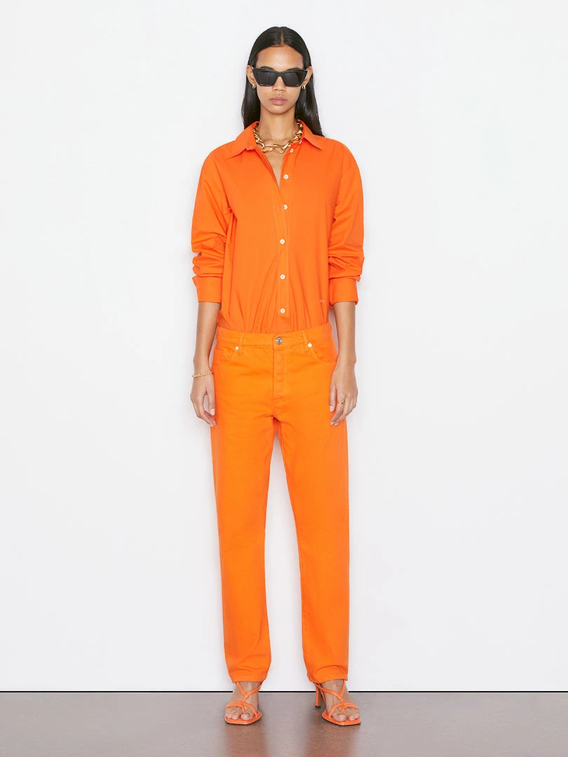 Coupon π Frame-denim The Oversized π Shirt -- Orange Crush π 2 Frame-denim The Oversized Shirt -- Orange Crush