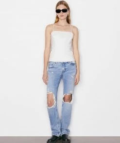 Frame-denim Tie Back Tank -- Blanc Women