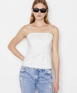 Frame-denim Tie Back Tank -- Blanc Women
