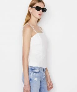 Frame-denim Tie Back Tank -- Blanc Women