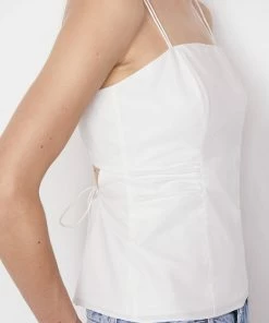 Frame-denim Tie Back Tank -- Blanc Women