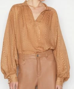 Frame-denim Women Kaftan Popover -- Latte