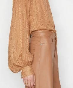 Frame-denim Women Kaftan Popover -- Latte