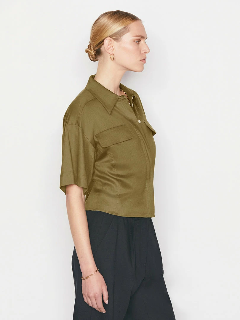 Coupon π Frame-denim π© Women Patch Pocket Short Sleeve -- Surplus π― 4 Frame-denim Women Patch Pocket Short Sleeve -- Surplus