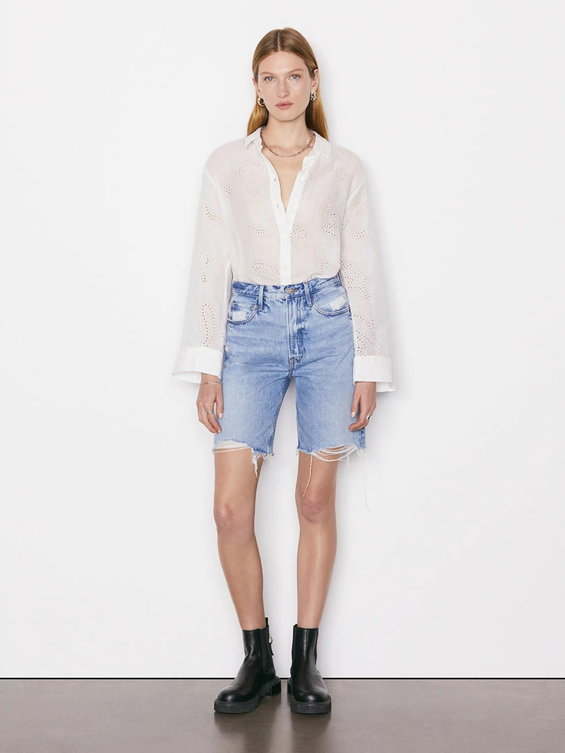 Cheapest π― Frame-denim π© Women Eyelet Tunic -- Blanc π 2 Frame-denim Women Eyelet Tunic -- Blanc