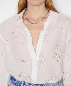 Cheapest π― Frame-denim π© Women Eyelet Tunic -- Blanc π 11 Frame-denim Women Eyelet Tunic -- Blanc