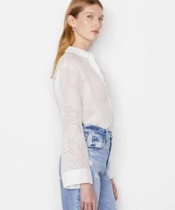 Cheapest π― Frame-denim π© Women Eyelet Tunic -- Blanc π 13 Frame-denim Women Eyelet Tunic -- Blanc