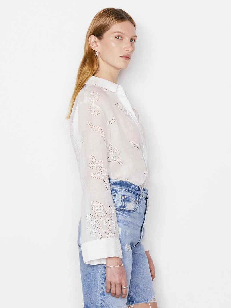 Cheapest π― Frame-denim π© Women Eyelet Tunic -- Blanc π 6 Frame-denim Women Eyelet Tunic -- Blanc