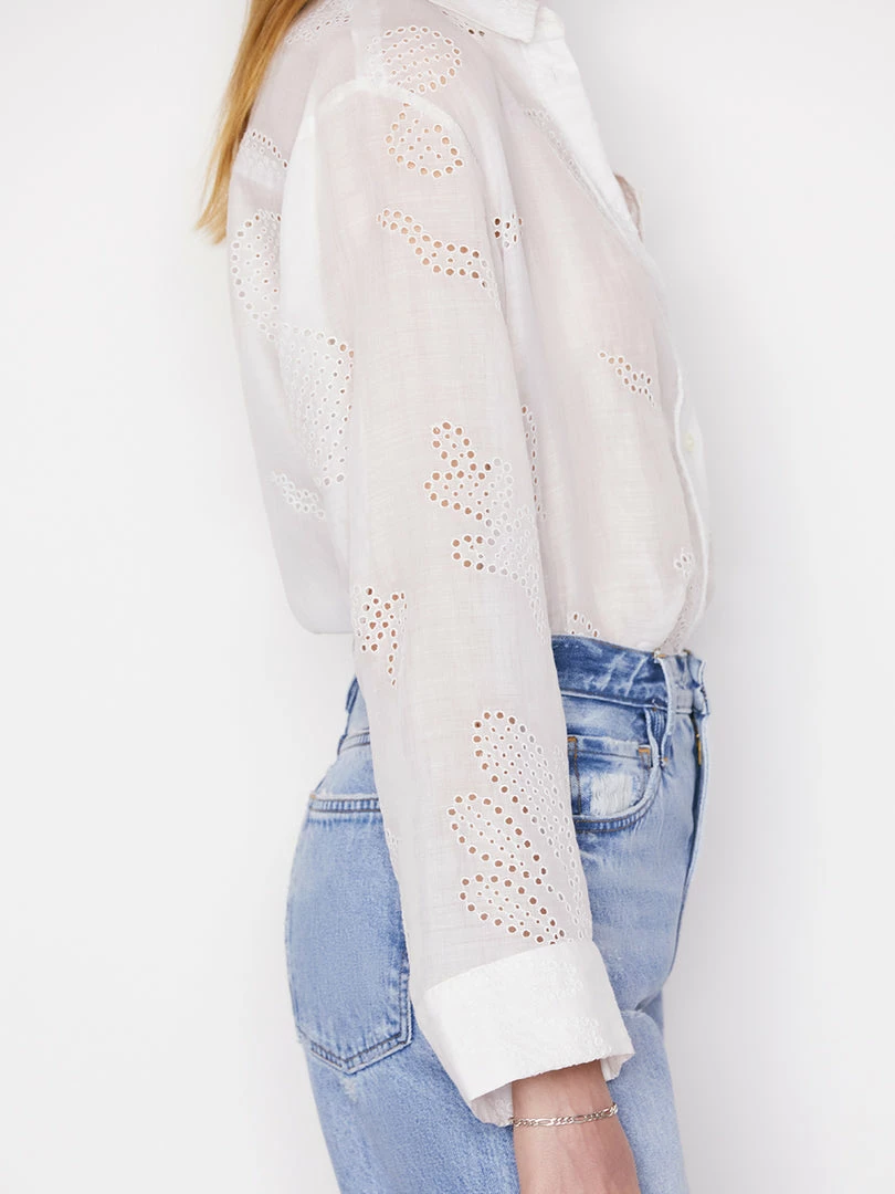 Cheapest π― Frame-denim π© Women Eyelet Tunic -- Blanc π 5 Frame-denim Women Eyelet Tunic -- Blanc