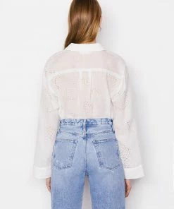 Cheapest π― Frame-denim π© Women Eyelet Tunic -- Blanc π 15 Frame-denim Women Eyelet Tunic -- Blanc