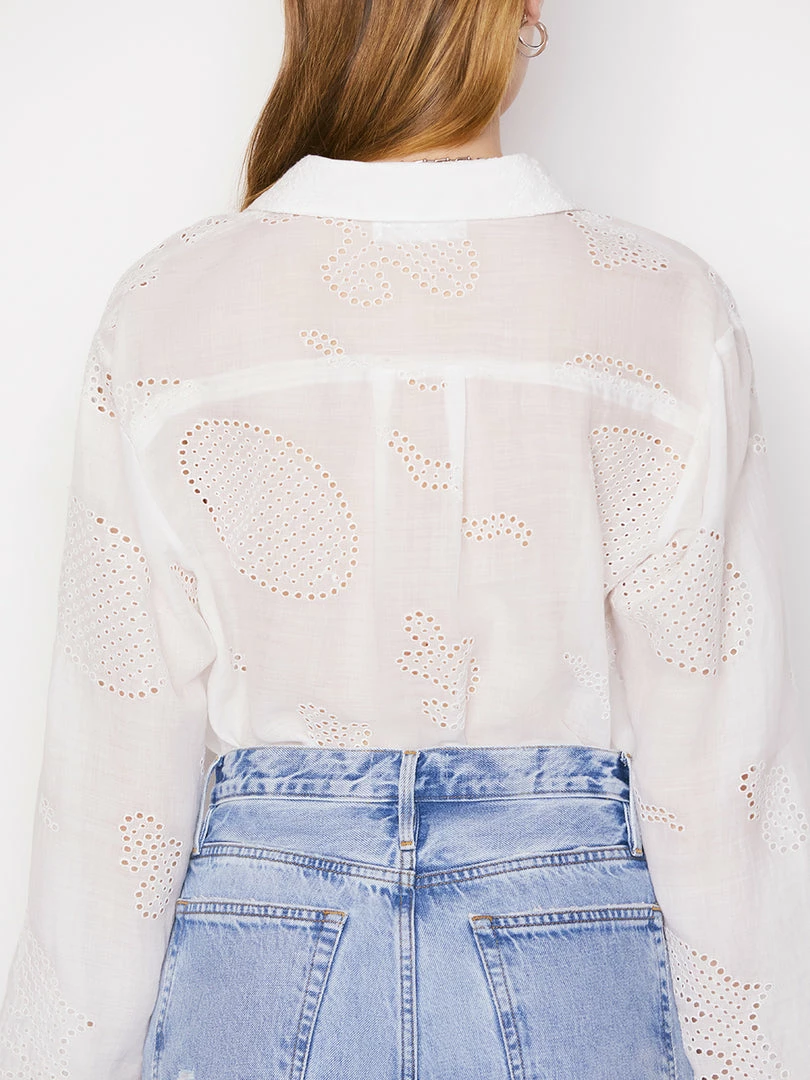 Cheapest π― Frame-denim π© Women Eyelet Tunic -- Blanc π 7 Frame-denim Women Eyelet Tunic -- Blanc