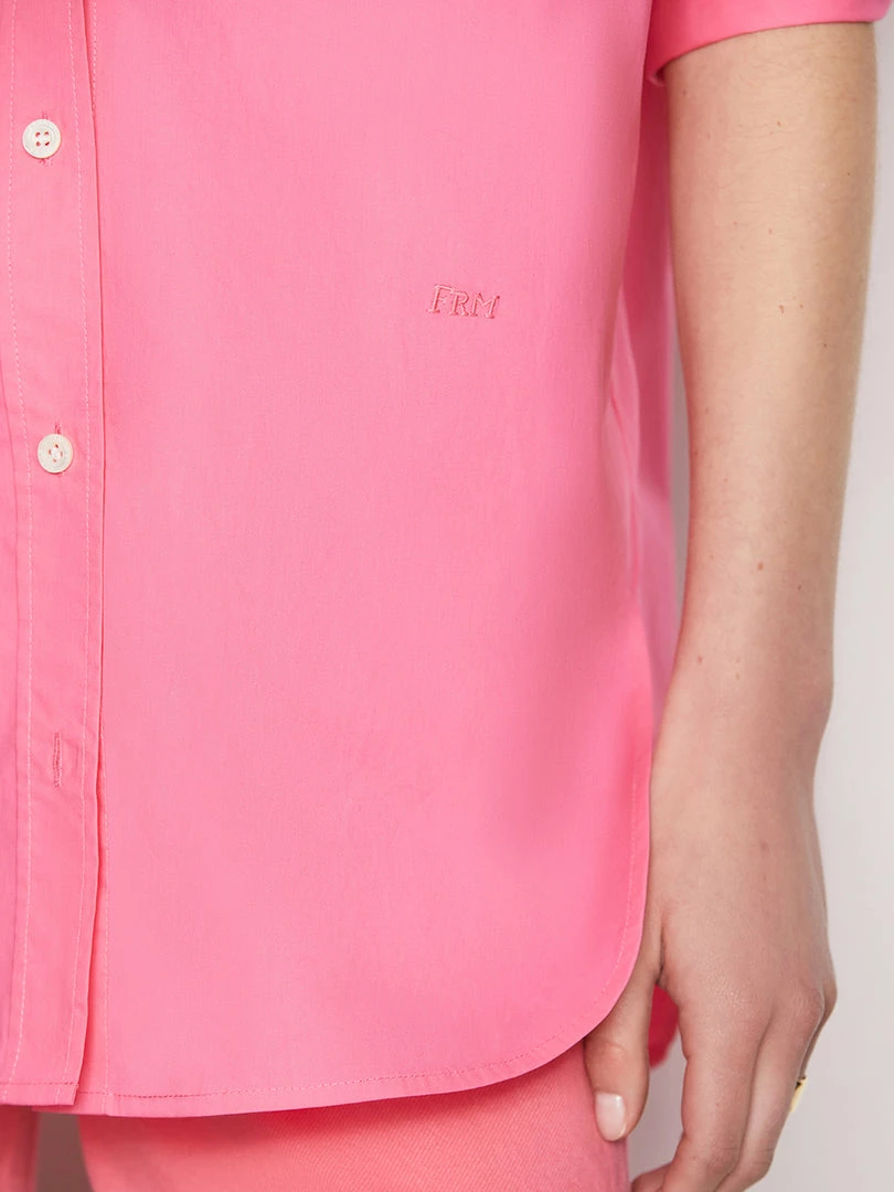 Deals π Frame-denim The Oversized Vacation π Shirt -- Hot Pink π 3 Frame-denim The Oversized Vacation Shirt -- Hot Pink