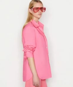 Deals π Frame-denim The Oversized Vacation π Shirt -- Hot Pink π 9 Frame-denim The Oversized Vacation Shirt -- Hot Pink