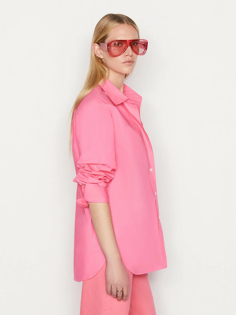 Deals π Frame-denim The Oversized Vacation π Shirt -- Hot Pink π 4 Frame-denim The Oversized Vacation Shirt -- Hot Pink