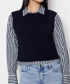 Cheap β Frame-denim Muscle Tank Sweater -- Navy π© Women β 7 Frame-denim Muscle Tank Sweater -- Navy Women